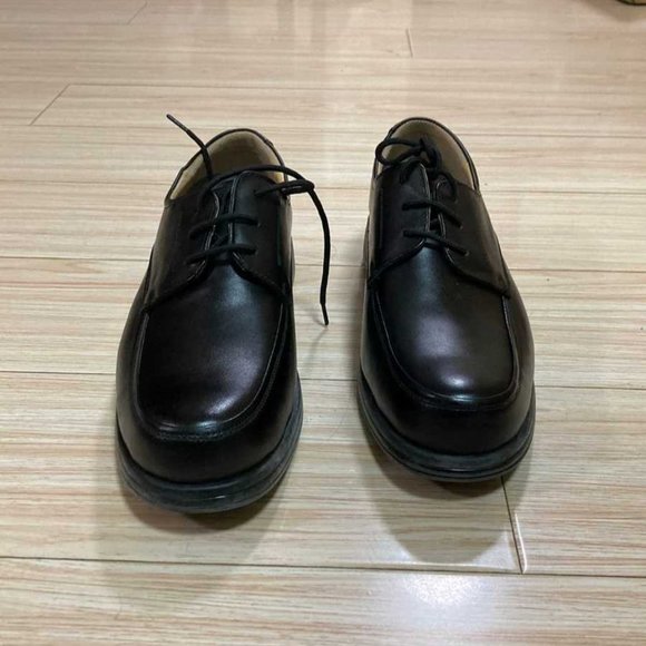 Men\'s black leather shoes main image 3